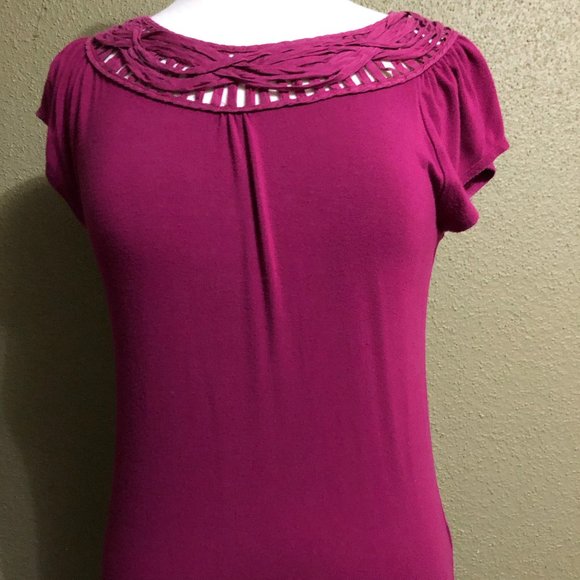 Cranberry Antonio Melani Shirt Cap Sleeve - Picture 2 of 5